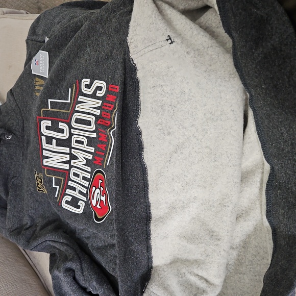 Fanatics Brand Charcoal San Francisco 49ers Super Bowl Hoodie. NWT. - Picture 7 of 7